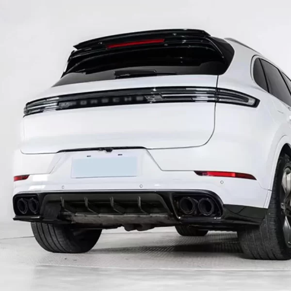 For Porsche Turbo Cayenne 2018-2023 Car Modification Upgrade, Tecat Carbon Fiber Front Bumper Front Lip Rear Bumper Rear Lip - Image 6