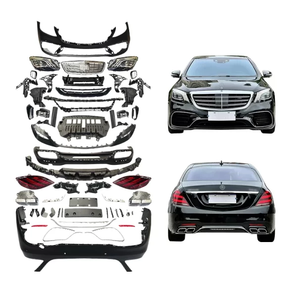 For Mercedes Benz S222 Car Modification Body Kit Upgrade S63 Front Bumper Headlights Rear Bumper Taillights