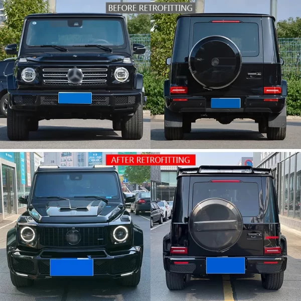 2019-2024 for Mercedes Benz G Class Car Modification Spoiler Engine Hood Bodykit Tire Cover-G630 G35 G500 Carbon Fiber New Condi - Image 2