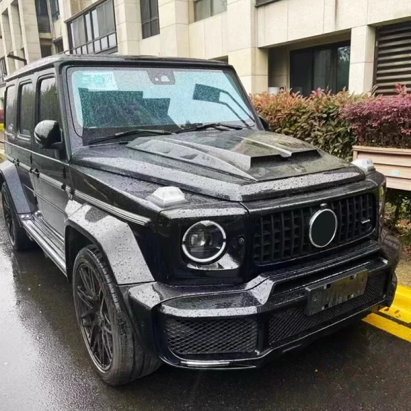 2019-2024 for Mercedes Benz G Class Car Modification Spoiler Engine Hood Bodykit Tire Cover-G630 G35 G500 Carbon Fiber New Condi - Image 4