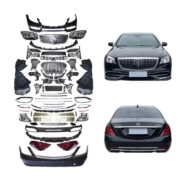 For Mercedes Benz W222 Car Modification Body Kit Upgrade Maybach S680 Front Bumper Headlights Rear Bumper Taillights