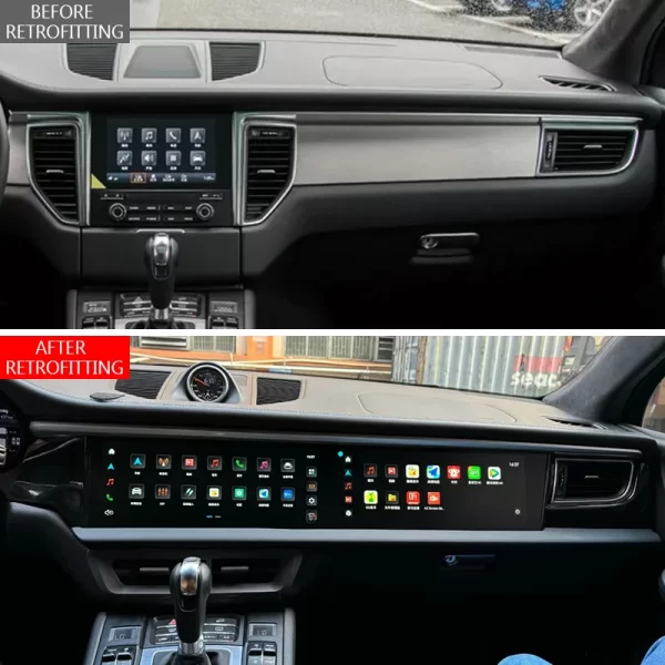 Suitable for Porsche for Macan 2014-2018 Upgraded Version Center Console Passenger Screen Control Navigation Multimedia Player - Image 2