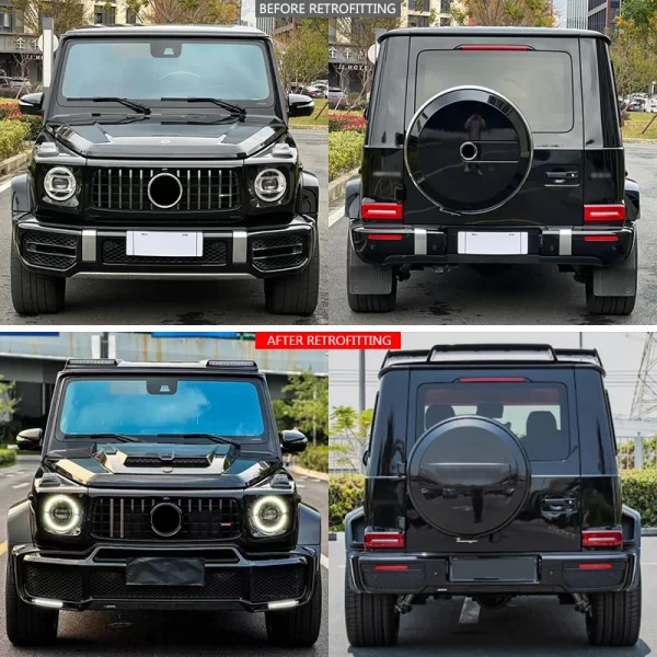 For Mercedes Benz G Class 2019-2024 Car Modification G800 Carbon Fiber Engine Hood Bodykit Car Spoiler Spare Tire Cover Exhaust - Image 2