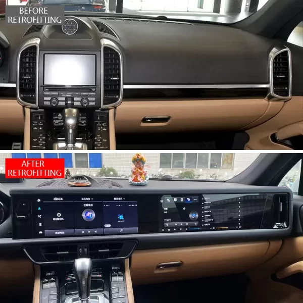 Suitable for Porsche Cayenne 2011-2017 Upgraded Version Center Console Passenger Screen Control Navigation Multimedia Player - Image 2