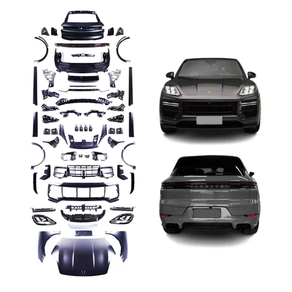 For Porsche Cayenne 2018-2023 Car Modification 2024 Cayenne Turbo GT Bodykit Car Lights LED Headlights Front and Rear Bumpers