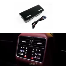 Suitable for Porsche 2018-2023 Cayenne Upgraded Car Rear air Conditioning Control Panel air Conditioning Vent Touch Panel