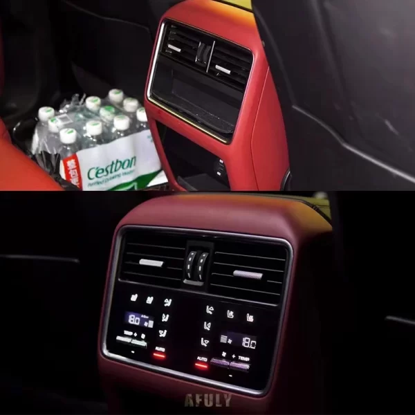 Suitable for Porsche 2018-2023 Cayenne Upgraded Car Rear air Conditioning Control Panel air Conditioning Vent Touch Panel - Image 2