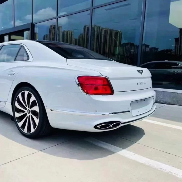 For Bentley Flying Spur 2005-2019 Upgrade 2022 Front and Rear Bumpers with New Headlights and Fog Light Cut-Outs - Image 5