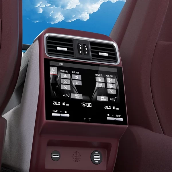 Upgrade Car AC Touch Panel for Porsche Cayenne 2018-2024 New Air Conditioner Panel with Rear Seat Vent Control - Image 3