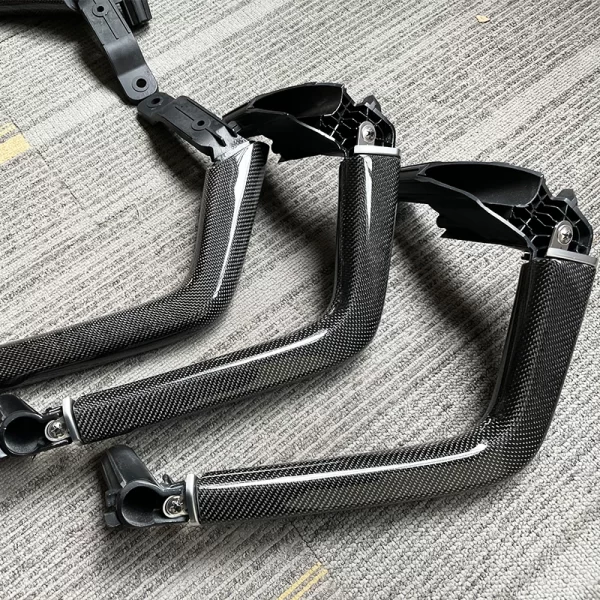 For Porsche Cayenne 2018-2024 Car Modification Interior Saddle Armrest Upgrade Door Handle Carbon Fiber Decoration - Image 3