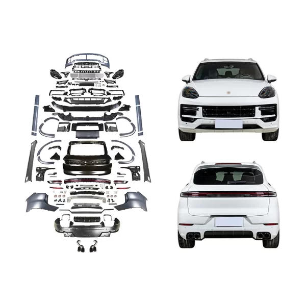 For Porsche Cayenne 2015-2017 Car Modification 2024 SD Body Kit Sport Design Front Bumper Headlights Rear Bumper Taillights