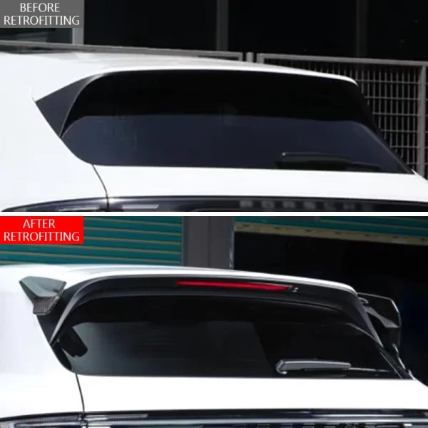 For Porsche Cayenne Coupe 2018-2025 Car Modification Upgrade Carbon Fiber Top Wing 9YA Decorative Fixed Spoiler - Image 2