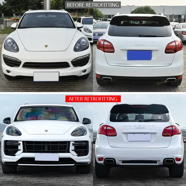 Suitable for Porsche Cayenne 2011-2014 958.1 Upgrade 9Y0/9YA Turbo GT Body Kit Front Grille Car Bodykit - Image 2