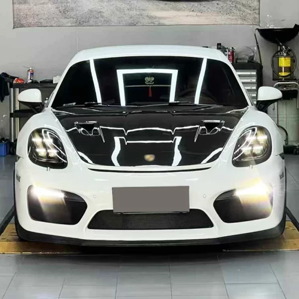 2012-2015 for Porsche 981 Boxster Car Modification Upgrades New LED Headlights and Front Bumper Lights - Image 4