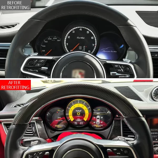 For Porsche Macan 2014-2023 Car Modification Interior LCD Instrument Panel 718 Center Console Performance Display Accessories - Image 2