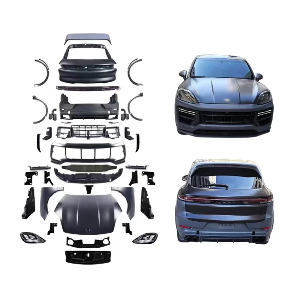 For Porsche Cayenne 2011-2017 Car Modification 2024 Turbo GT Bodykit Car Front and Rear Bumper Taillights