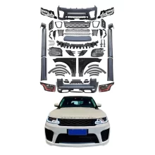 For Range Rover 2014-2017 Upgrade 2023 Range Rover Sport Bodykit Car Front Bumper Lip Car Lights LED Headlights Car Taillights