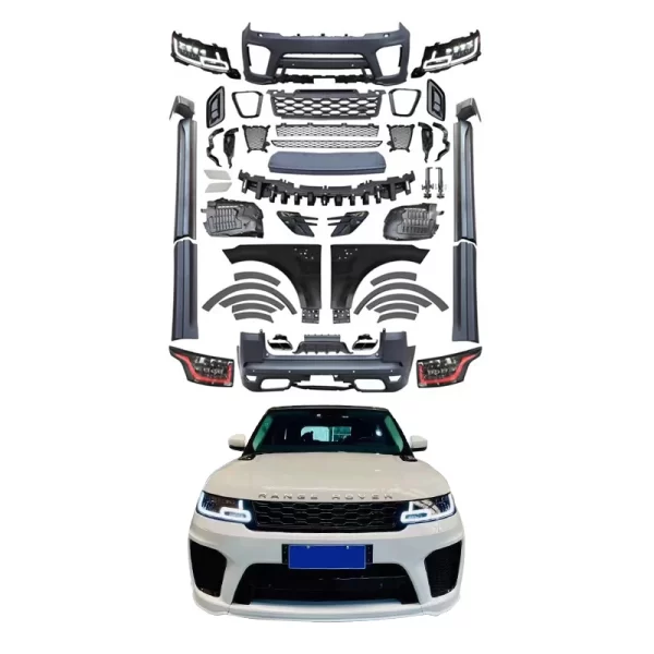 For Range Rover 2014-2017 Upgrade 2023 Range Rover Sport Bodykit Car Front Bumper Lip Car Lights LED Headlights Car Taillights