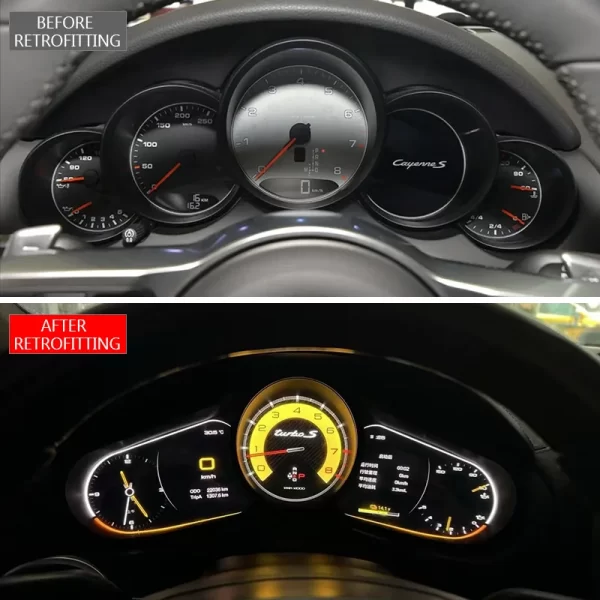 For Porsche Cayenne 2011-2017 Car Modification LCD Instrument Panel New Condition Modified Center Console Instrument Panel - Image 2