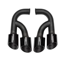 New Four Outlet Tailpipe Exhaust Modification for Porsche Cayenne 2011-2014 958 Tail Throat Exhaust Pipe