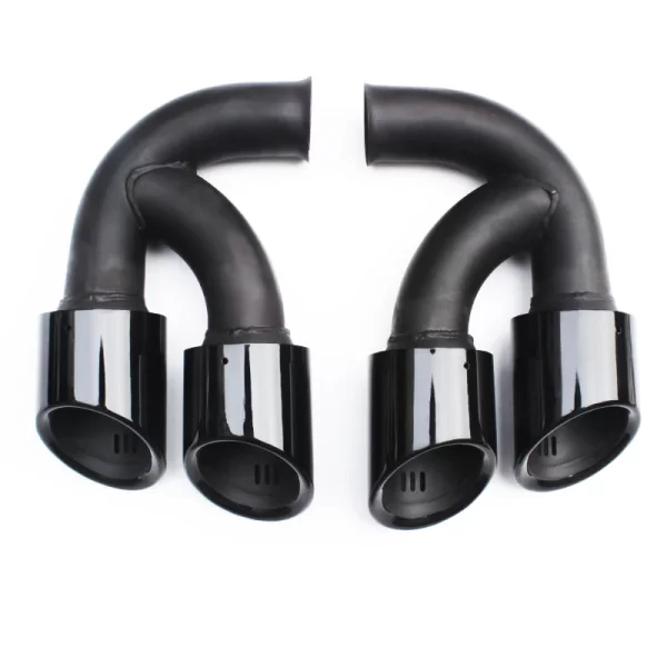 New Four Outlet Tailpipe Exhaust Modification for Porsche Cayenne 2011-2014 958 Tail Throat Exhaust Pipe - Image 2