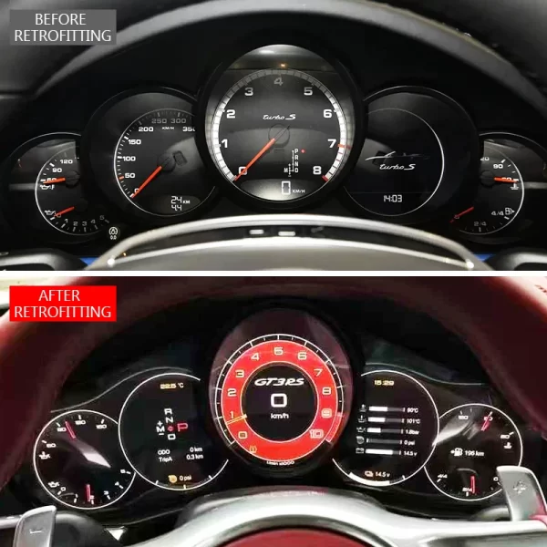 For Porsche 911 2012-2019 New Upgrade LCD Instrument Panel 991.1 991.2 Center Console Display - Image 2