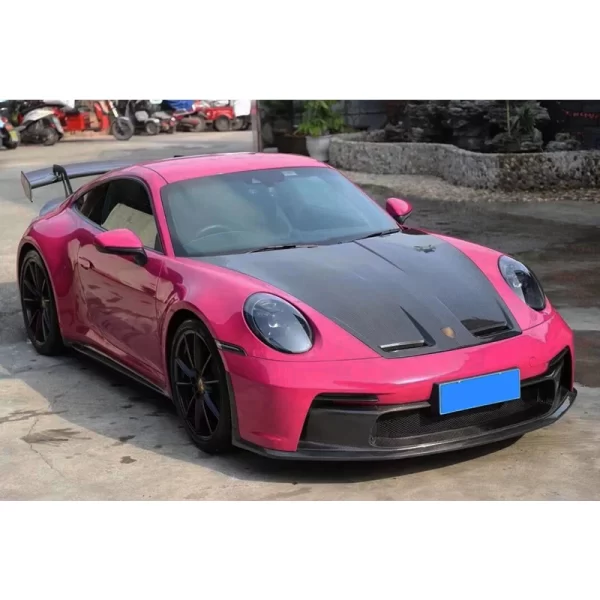 2020-2024 for Porsche 911 Car Modification Upgraded Body Kits 992 Carbon Fiber Hood Front Bumper and Engine Hood New Condition - Image 3