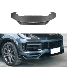 For Porsche Cayenne Turbo 2018-2023 Carbon Fiber Front Lip Lower Deflector New Bumper Upgrade Front Spoiler for Car