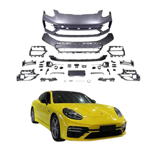 For Porsche  2014-2016 TurboS Style Body Kit 970 971 Front Bumper Rear Lip Tips Car Grille Modification Upgrade Front Bumper