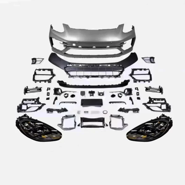 For Porsche  2009-2016 TurboS Style Body Kit 970 971 Front Bumper Upgrade with New Front Headlight Modification