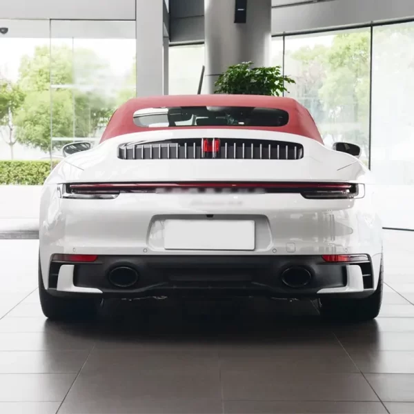 2020-2023 for Porsche 911 Carrera Car Modification Upgrade Kit Rear Bumper Exhaust Body Sport Exhaust Pipe Fog Light Cut-Outs Ne - Image 4