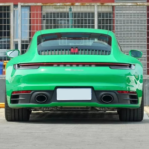 2020-2023 for Porsche 911 Carrera Car Modification Upgrade Kit Rear Bumper Exhaust Body Sport Exhaust Pipe Fog Light Cut-Outs Ne - Image 5