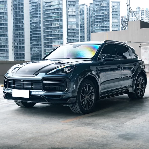 New Carbon Fiber MSY Upgrade for Porsche Cayenne 2018-2023 Front Bumper Rear Bumper Front Lip Appearance Condition Mint - Image 4