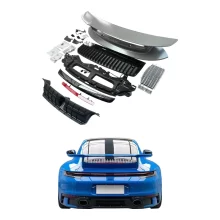 For Porsche 911 2020-2023 Sport Design Spoiler 992 Constant Wind Fixed Tail Spoiler Rear Upgrade New Condition Fog Light Bumper