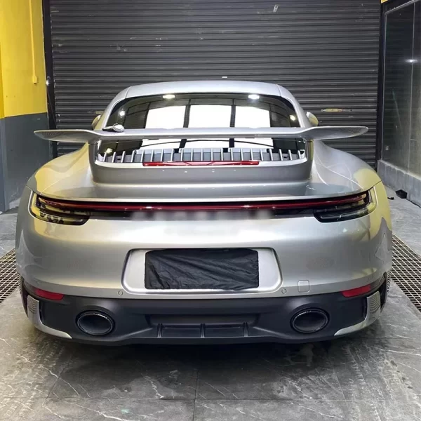 For Porsche 911 2020-2023 Sport Design Spoiler 992 Constant Wind Fixed Tail Spoiler Rear Upgrade New Condition Fog Light Bumper - Image 3