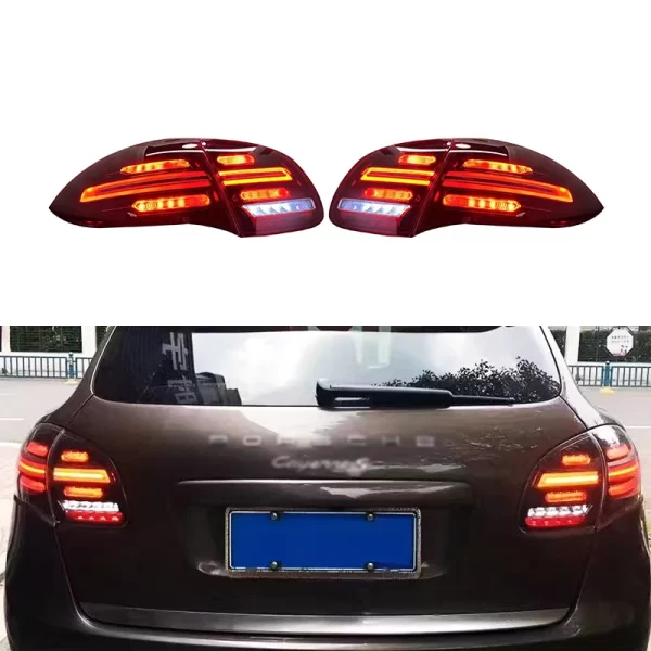 For Porsche Cayenne 2011-2014 Models with Modified Brake Lights Rear Bumper Tailgate Turn signal Lights