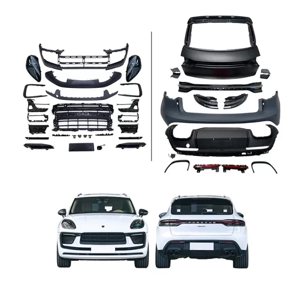 For Porsche Macan 2014-2017 Car Modification Upgrade 2024 Macan GTS Body Kit Front Bumper Rear Bumper Taillights LED Headlights