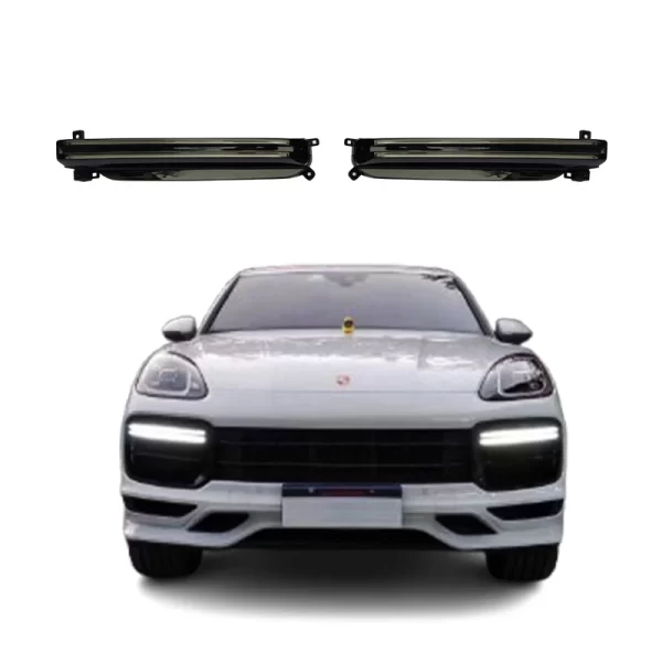 2018-2023  Cayenne  for Turbo Daytime Running Lights Front Bumper Turn Signals New Upgrade Condition