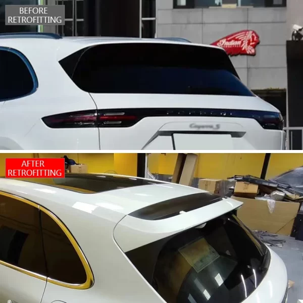 For Porsche Cayenne 2018-2023 Bodykit Car SportDesign Car Spoilers Upgraded GTS Fixed Tail Wing 9Y0 - Image 2