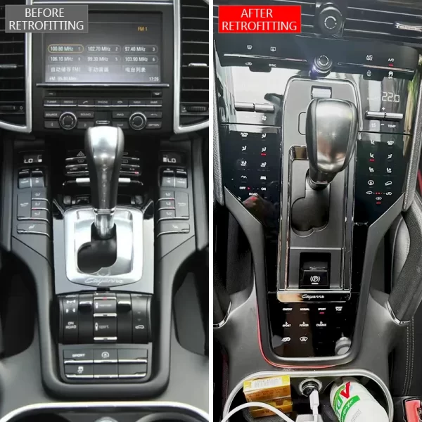 For Porsche Cayenne 2011-2017 Car Modification Upgrade Kit Central Control Button Panel Shift Knob Touch Panel - Image 2