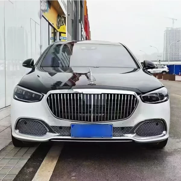 2021-2023 Mercedes Maybach S-Class Front Bumper Upgrade Kit with Fog Light Cut-Outs Body Kits for S480 S580 S680 Cars - Image 3