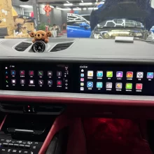 For Porsche 2024-2025 Cayenne Head Unit Upgrade Android Auto Carplay GPS Navigation Multimedia Player with Co-Pilot Screen