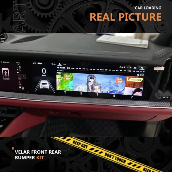 For Porsche 2024-2025 Cayenne Head Unit Upgrade Android Auto Carplay GPS Navigation Multimedia Player with Co-Pilot Screen - Image 4