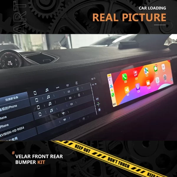 For Porsche 2024-2025 Cayenne Head Unit Upgrade Android Auto Carplay GPS Navigation Multimedia Player with Co-Pilot Screen - Image 5