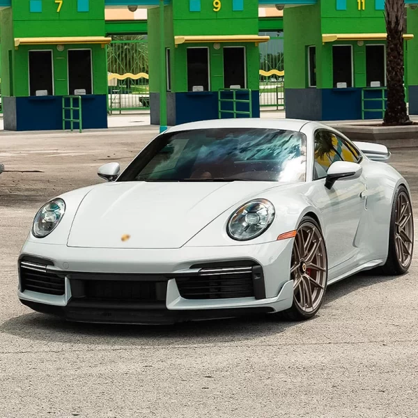 For Porsche 911 2020-2024 Car Modification Body Kit Upgrade Turbo S Front Bumper Daytime Running Lights Rear Bumper PP Material - Image 3