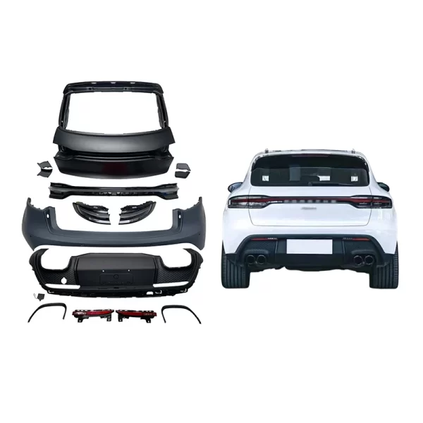 For Porsche Macan 2014-2021 Body Kits for Cars 95B Upgrade 2023 Model Rear Bumper Taillights, Brake Turn Signals