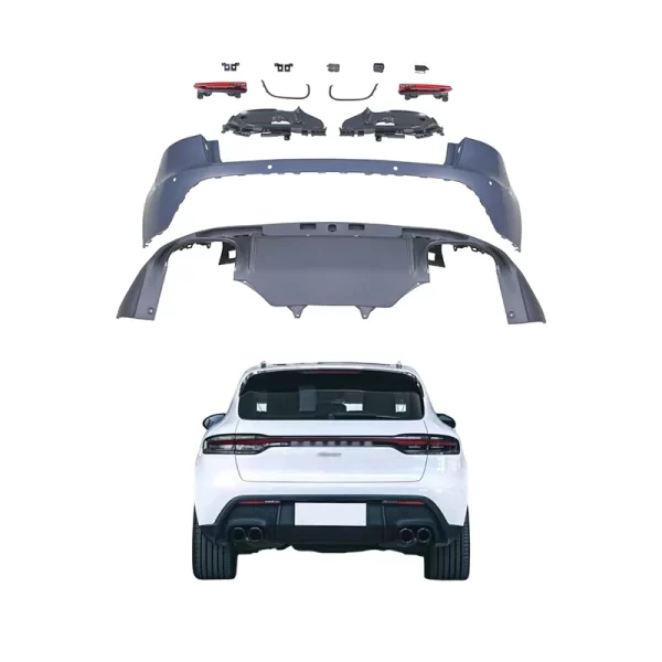 For Porsche Macan 2014-2021 Body Kits for Cars 95B Upgraded to 2023 Macan GTS Car Rear Bumper