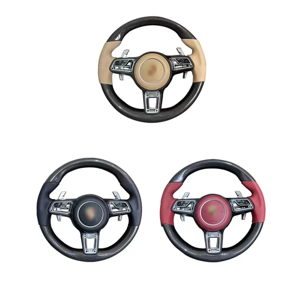 Steering Wheel for Porsche Cayenne Panamera Macan Old to New Performance Parts for 718 981 991 Models