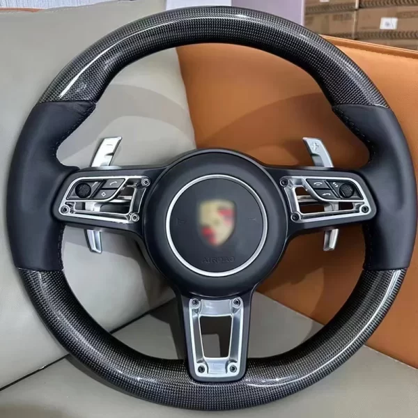 Steering Wheel for Porsche Cayenne Panamera Macan Old to New Performance Parts for 718 981 991 Models - Image 3