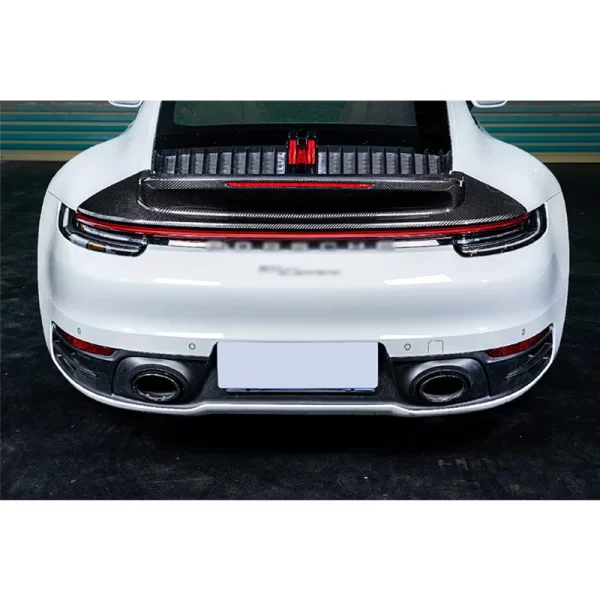 For Porsche 911 2020-2024 Car Modification Bodykit Car 992 Spoiler Car Fixed Rear Wing Carbon Fiber Tail Fin - Image 3